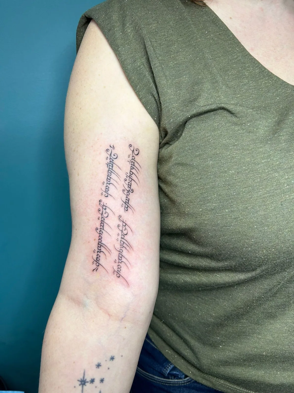 Cyrillic script Cyrillic script arm tattoo Paris – Showtime Tattoo