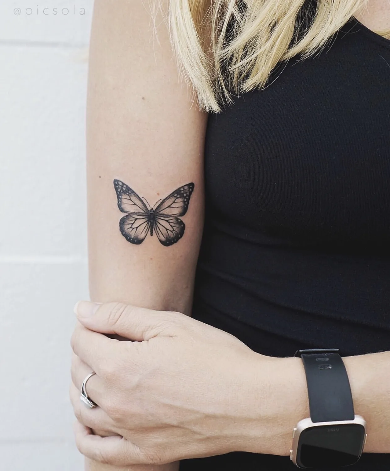 Butterfly back Women's butterfly blackwork back tattoo Paris – Showtime Tattoo